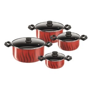 TEFAL Tempo Flamme 8 Pcs Set Stewpots C3079082