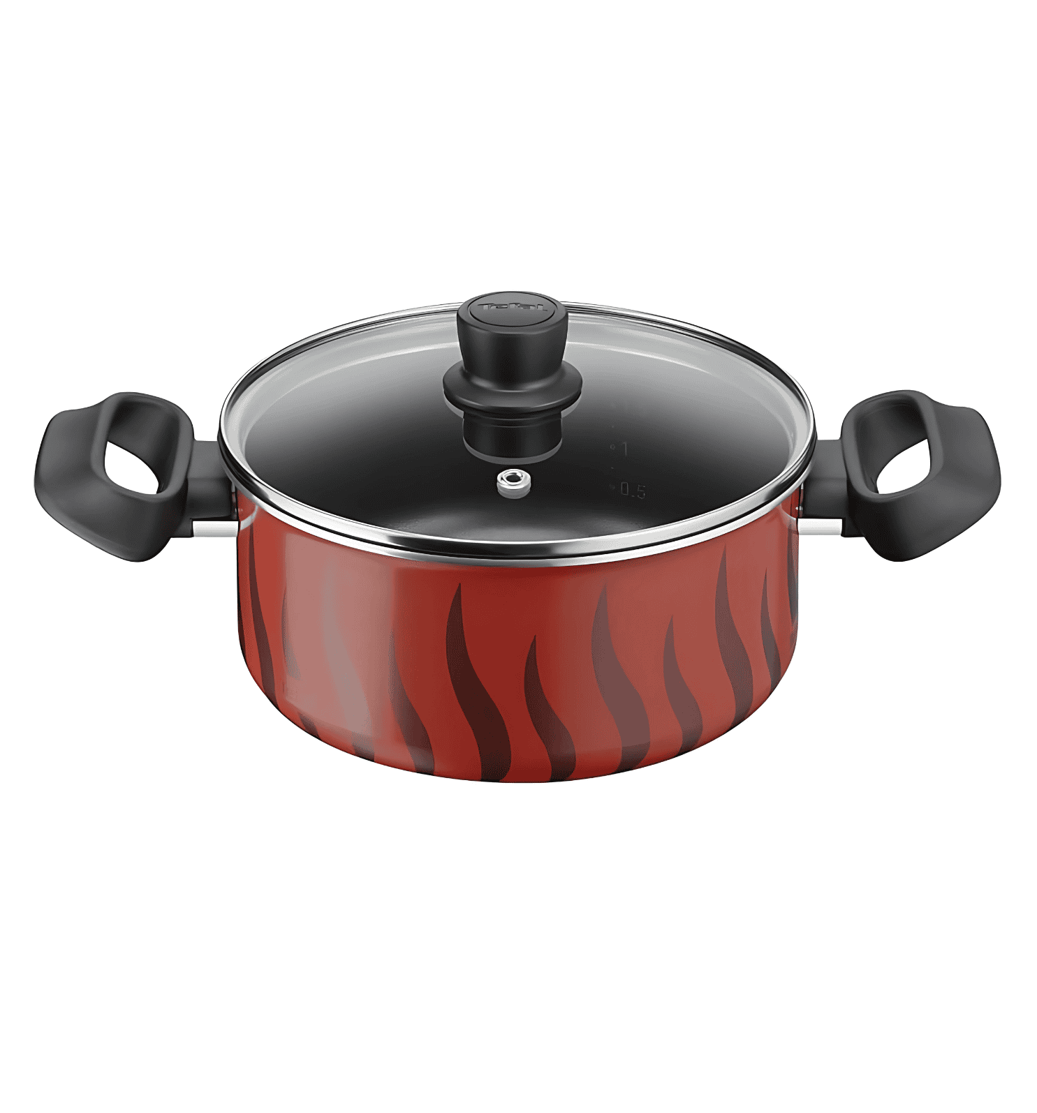 TEFAL Tempo Flamme Stewpot 20cm C3044485 - Easy-to-use stewpot with Thermo-Signal™, Titanium coating, and comfortable handles for family cooking