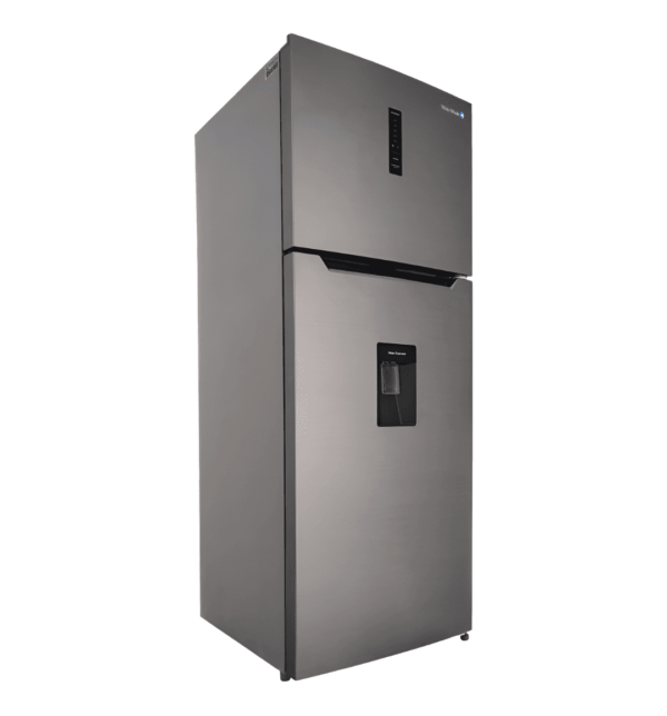 "White Whale WR-4385-HSSX 430L No Frost Refrigerator – Inverter Motor, Stainless Steel, Tempered Glass Shelves, Door Water Cooler"