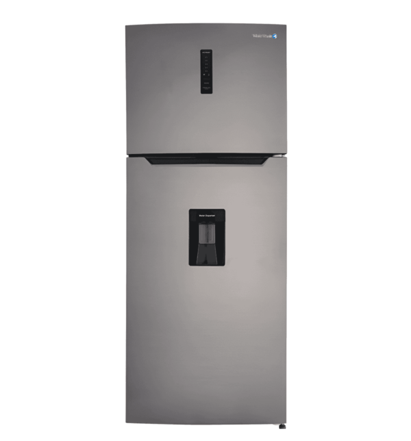 "White Whale WR-4385-HSSX 430L No Frost Refrigerator – Inverter Motor, Stainless Steel, Tempered Glass Shelves, Door Water Cooler"
