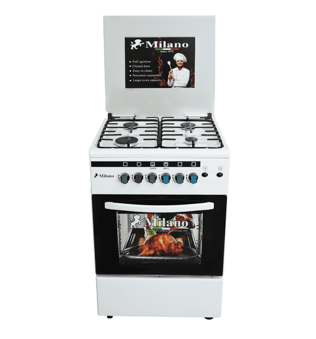 Milano Gas Cooker 60cm F570ST4UATI/WH