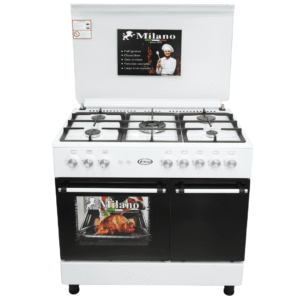 Milano Gas Cooker 90cm G-5090-WH