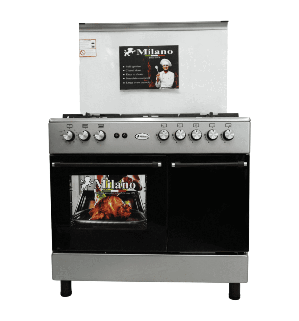 Milano Gas Cooker 90cm GE-555-YL-ST