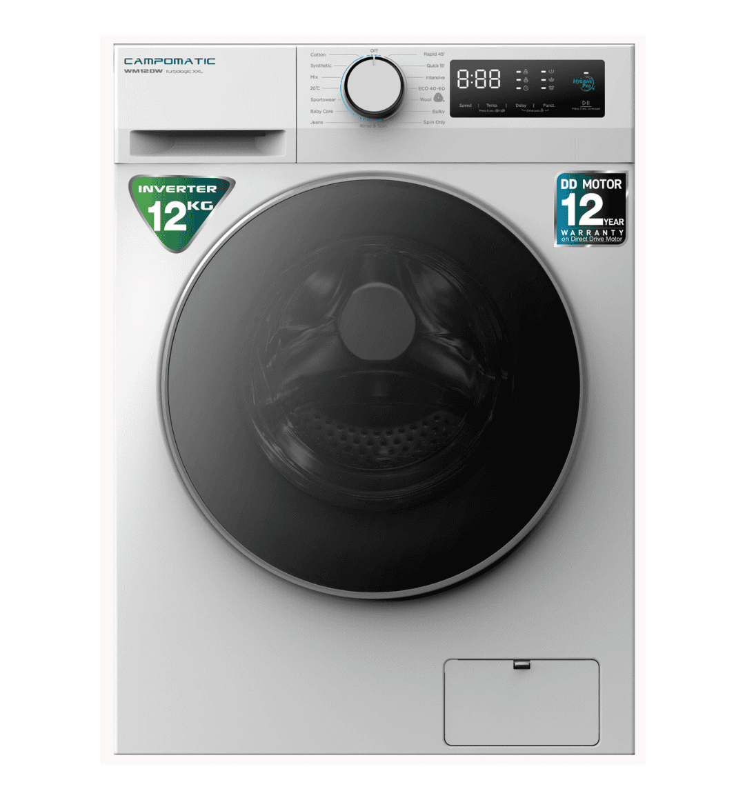 Campomatic Front Load Washing Machine 12KG WM12DW