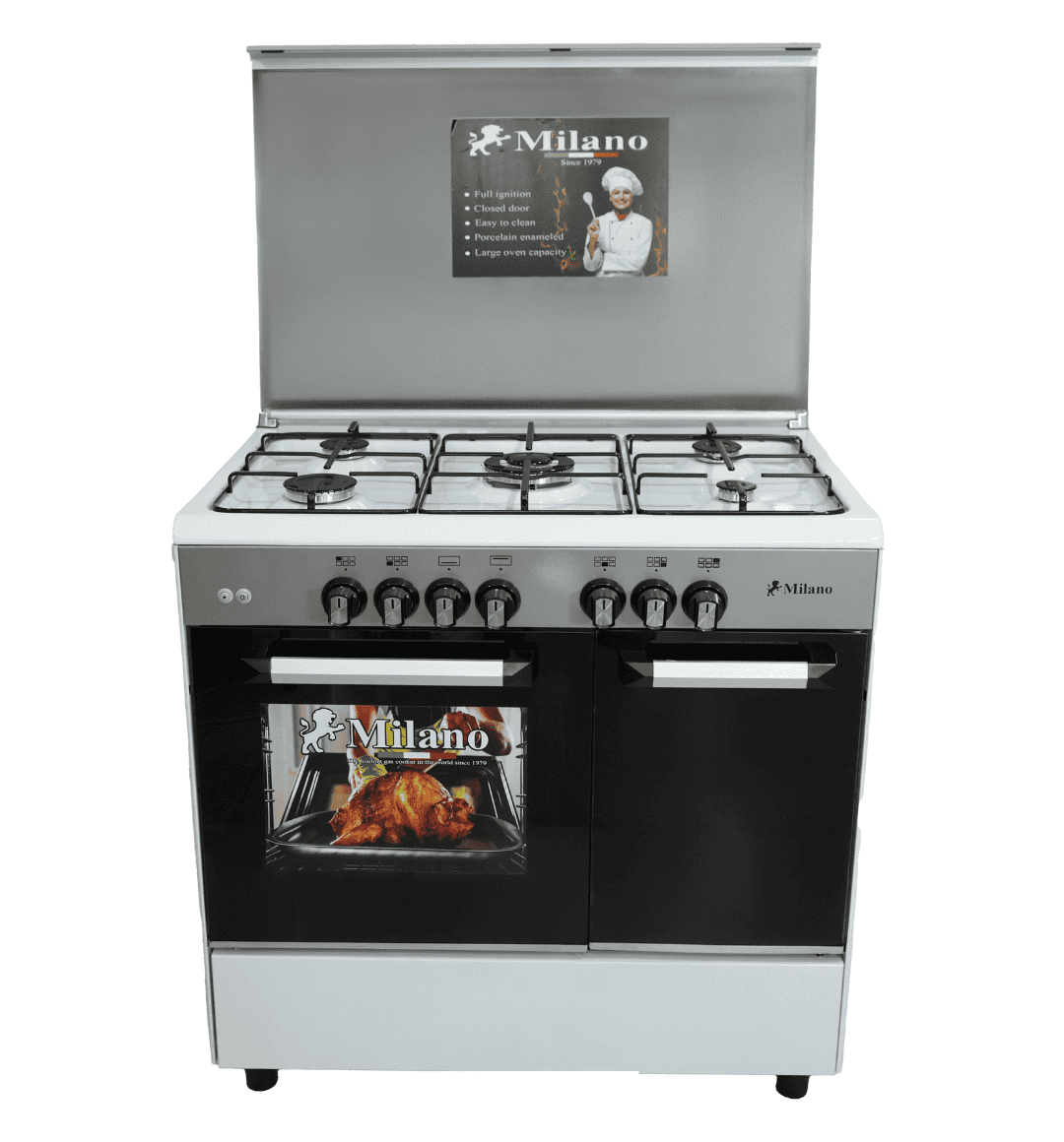 Milano Gas Cooker 90cm M9005M