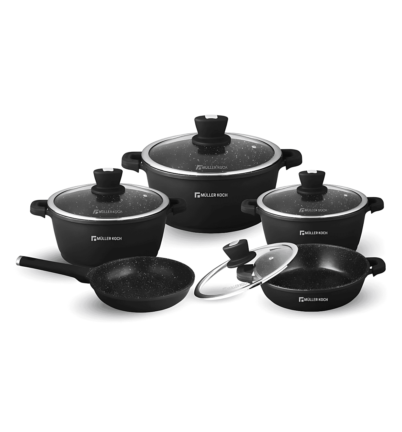 Muller Koch MK-3031 9-Piece Cookware Set