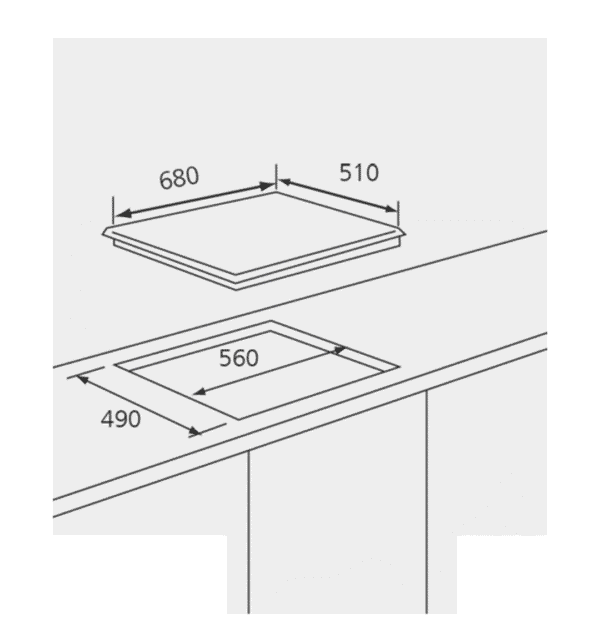 Gas Hob 70cm CM75XCIS