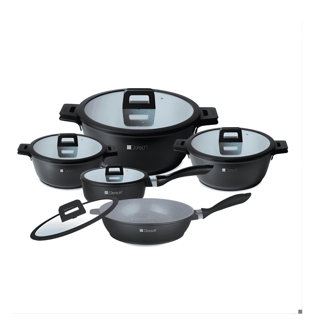 Dorsch Ceramic Cookware Set 5 Pcs DH-05577SR