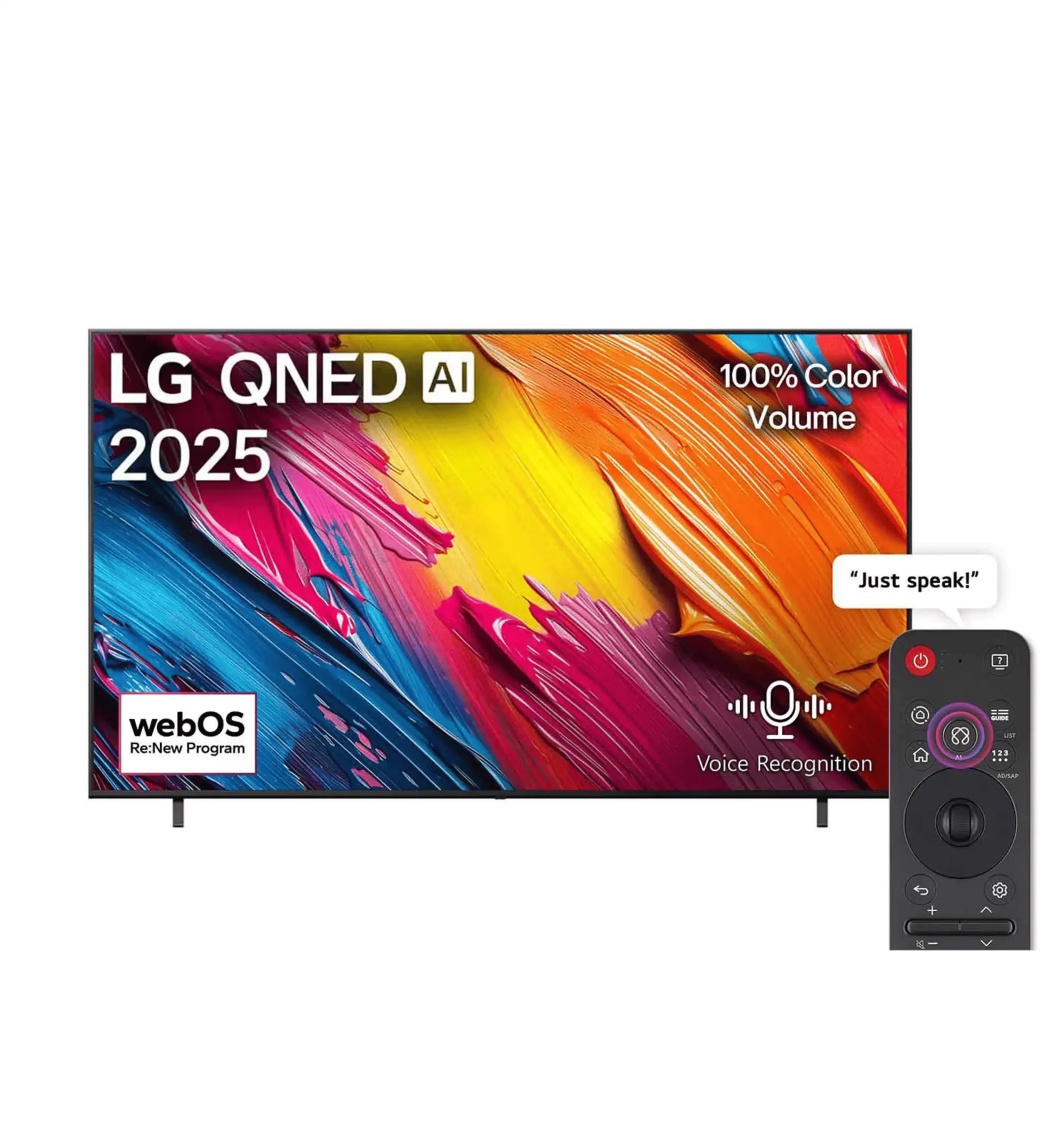 LG 65QNED70A6A 65 Inch QNED AI 4K Smart TV with Magic Remote and webOS 25