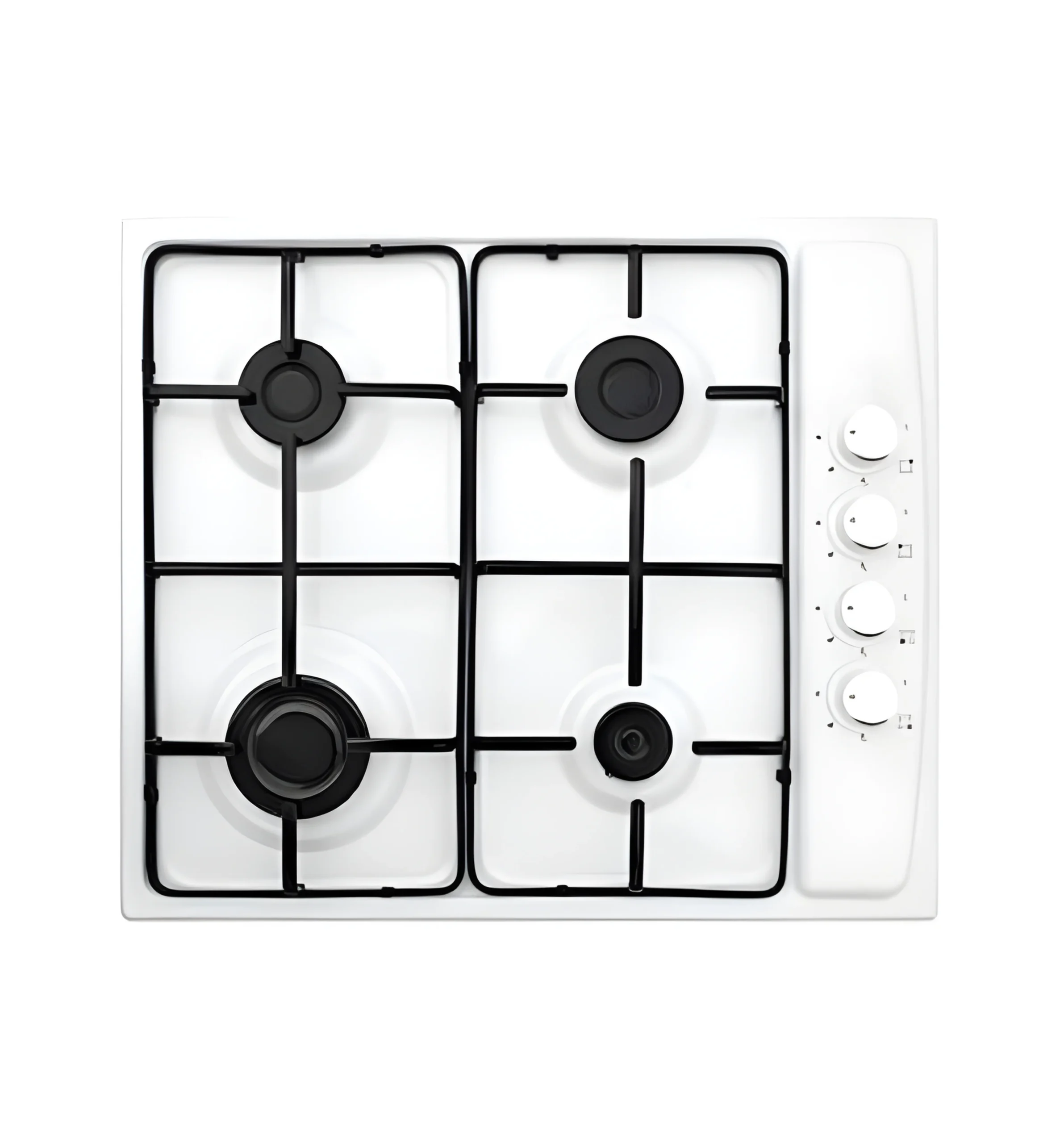 Luxell LX-417W 60cm 4-Burner White Gas Hob Cooktop