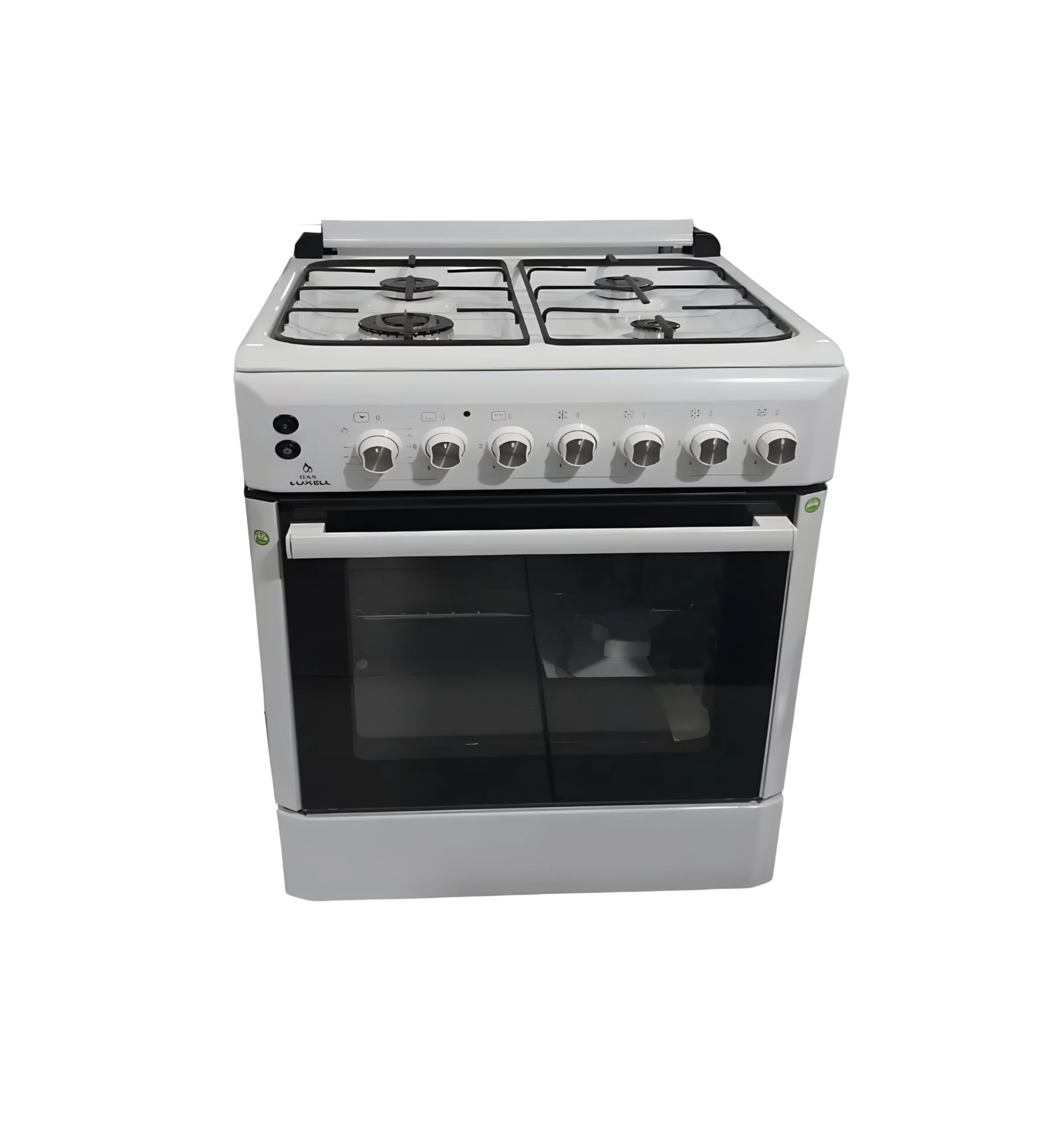 Luxellgaz LF60GG40BRASS 60cm white gas cooker with 4 burners