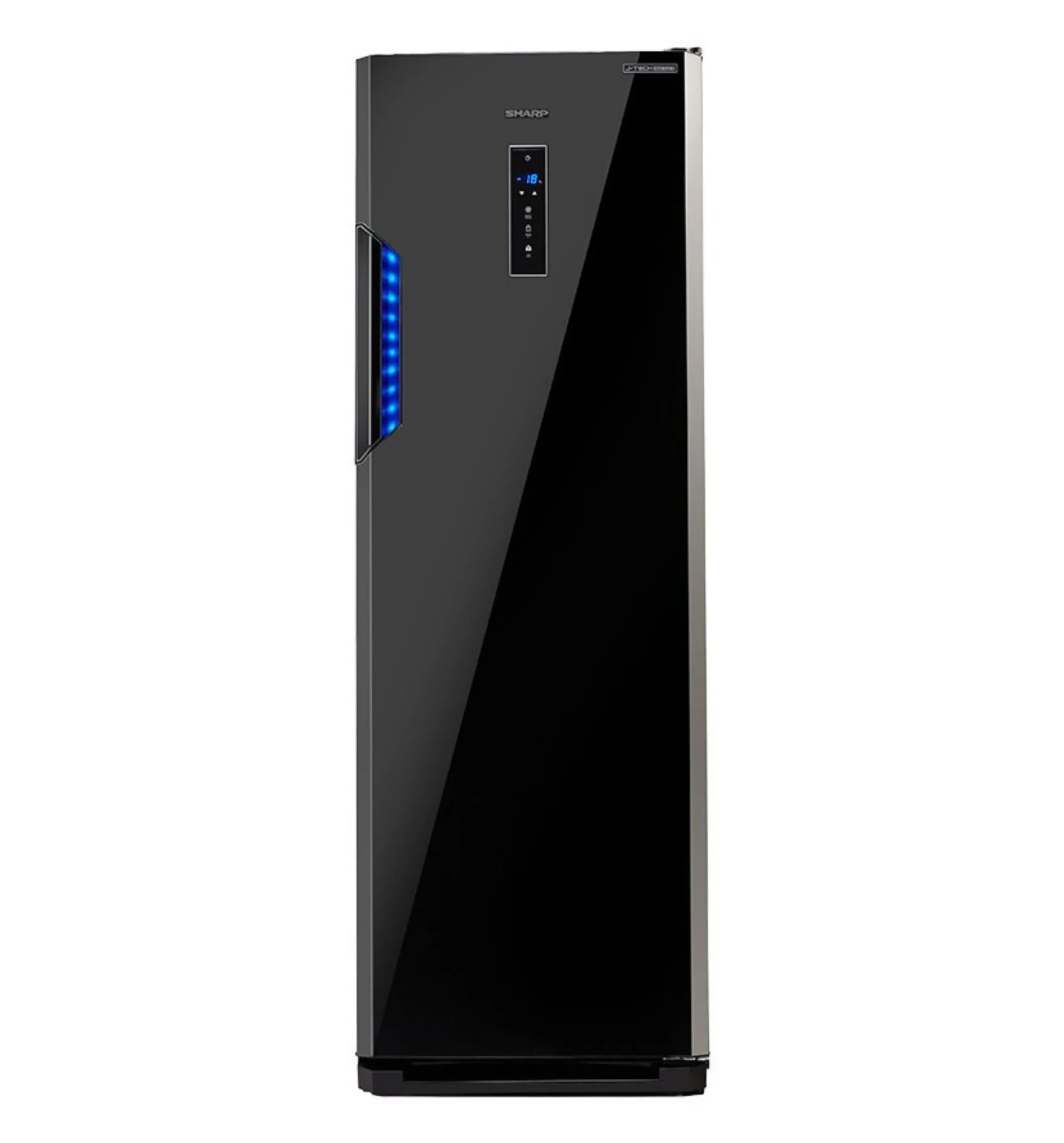 Sharp FJ-EC27BK 300L upright deep freezer with 7 drawers black